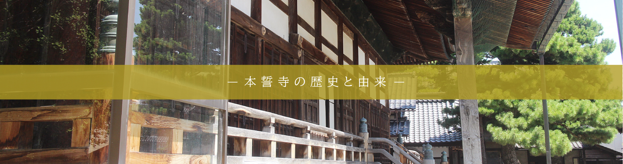 本誓寺の由来と歴史